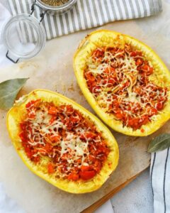 Courge spaghetti farcie x bolo végétale