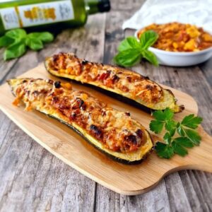Courgettes farcies façon tex-mex