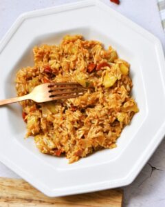 Risotto courgette chorizo aux épices