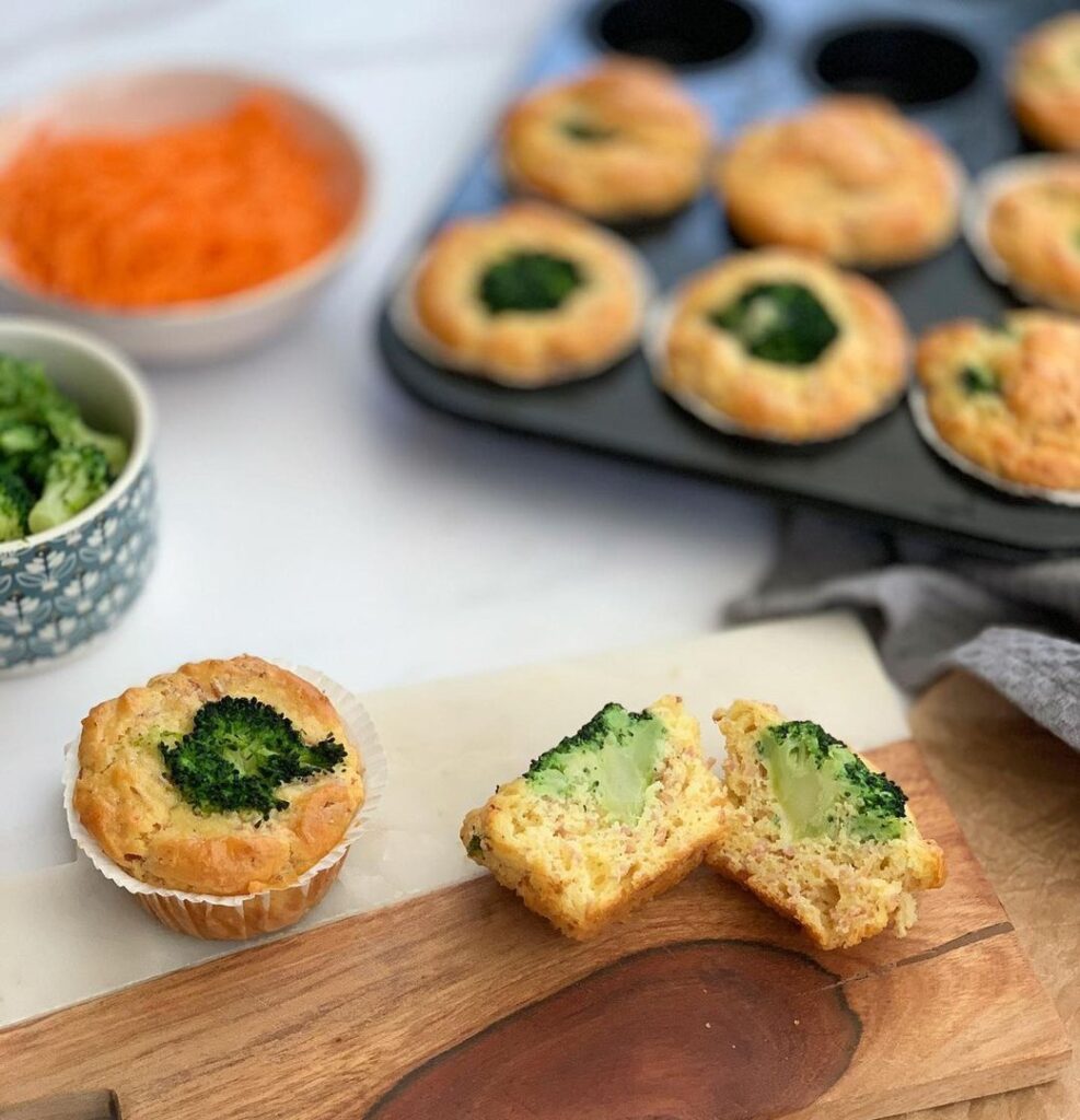 Muffins coeur brocoli