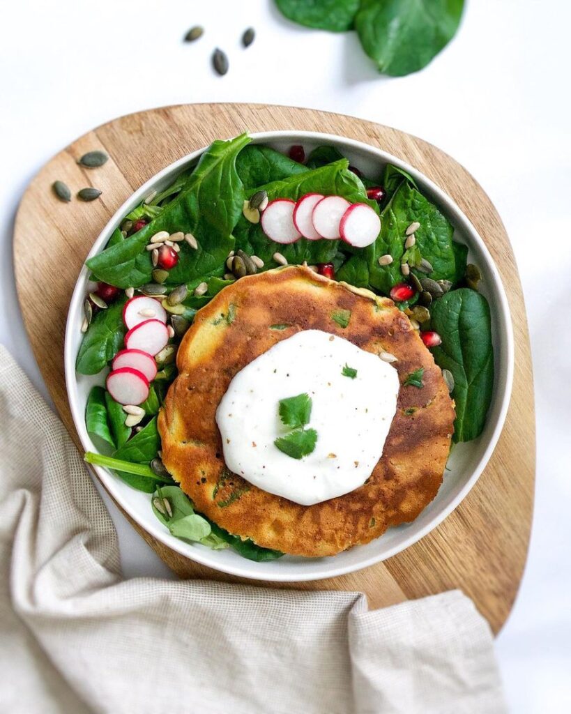 Pancake aux épinards