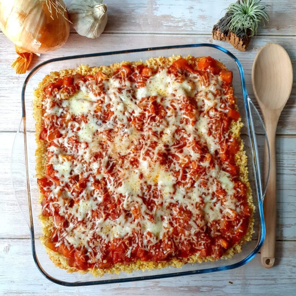 Gratin d&rsquo;aubergines boulgour et quinoa