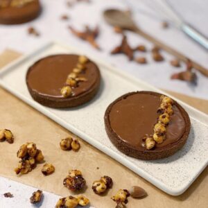 Tartelettes chocolat/caramel/noisettes