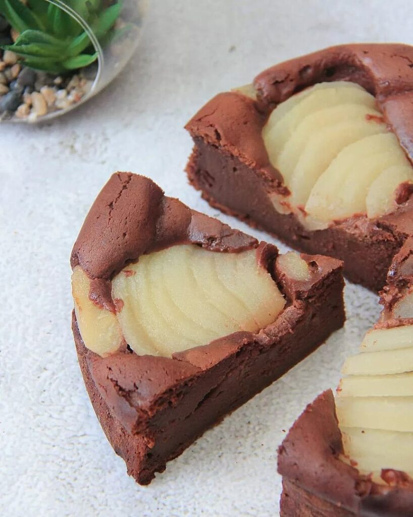 Moelleux au chocolat et à la poire