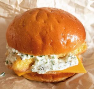 Burger au poisson maison