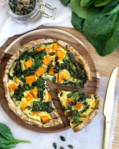 Quiche épinards butternut