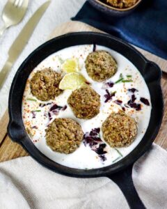 Boulettes végétales sauce coco