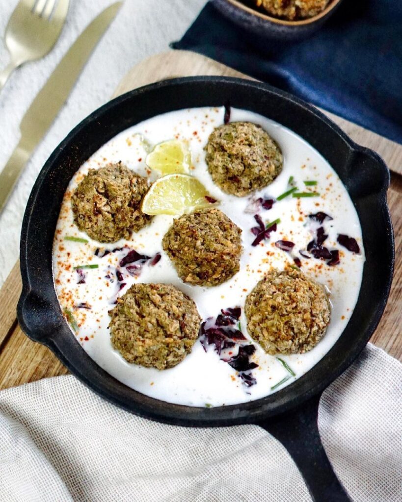 Boulettes végétales sauce coco
