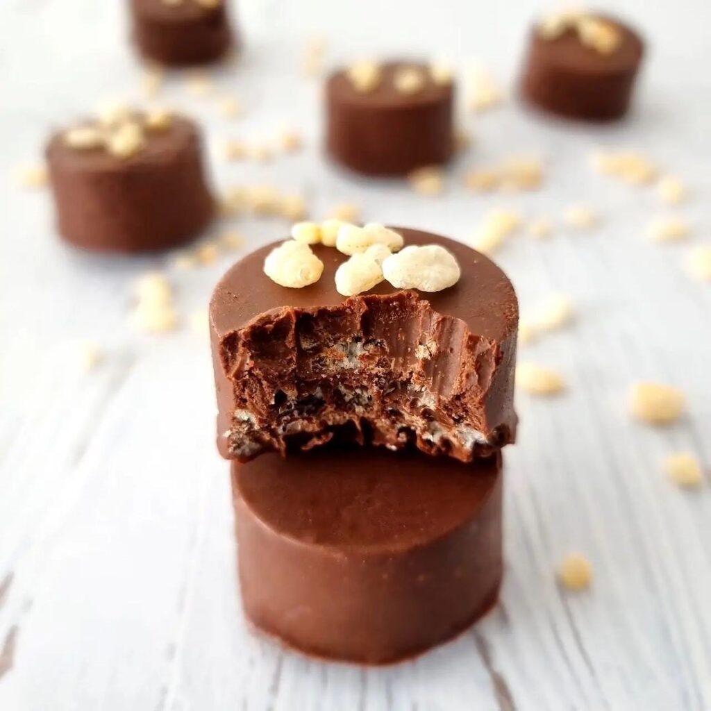Chocolats au caramel et riz soufflé