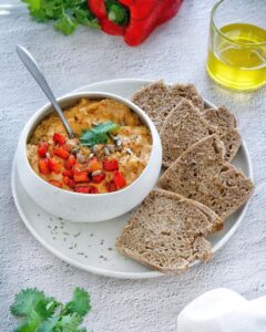 Houmous aux poivrons