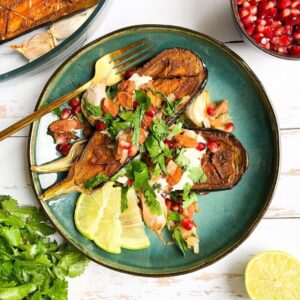 Aubergine confite au ras el hanout