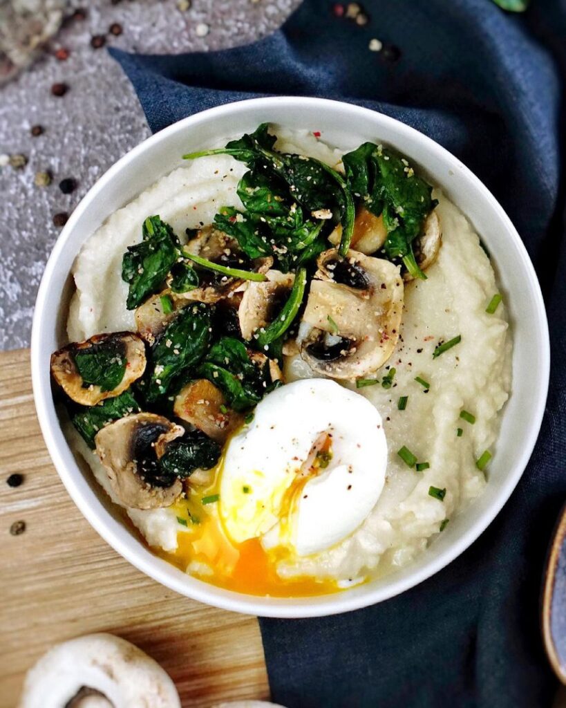 Purée de céleri rave et œuf mollet