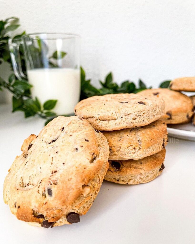Scones cacahuètes et chocolat