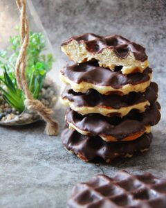 Gaufres liégeoises enrobées de chocolat
