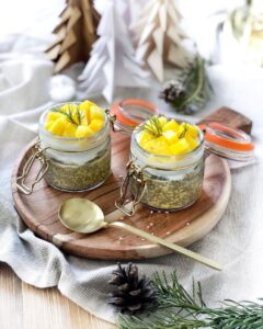 Chia pudding mangue et sirop d&rsquo;érable