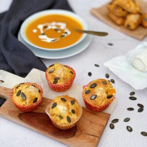 Petits muffins courge butternut et chèvre