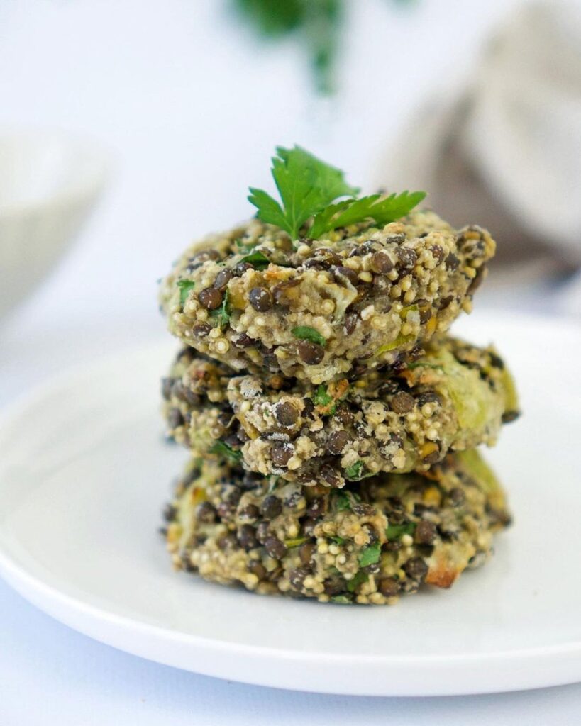 Galettes quinoa poireau