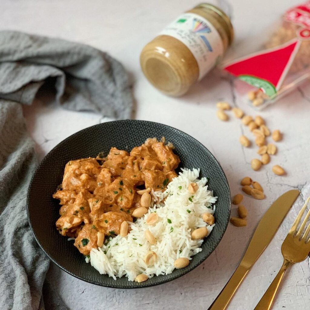 Poulet au beurre de cacahuètes