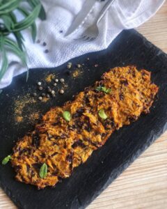 Rostis patate douce et chou rouge