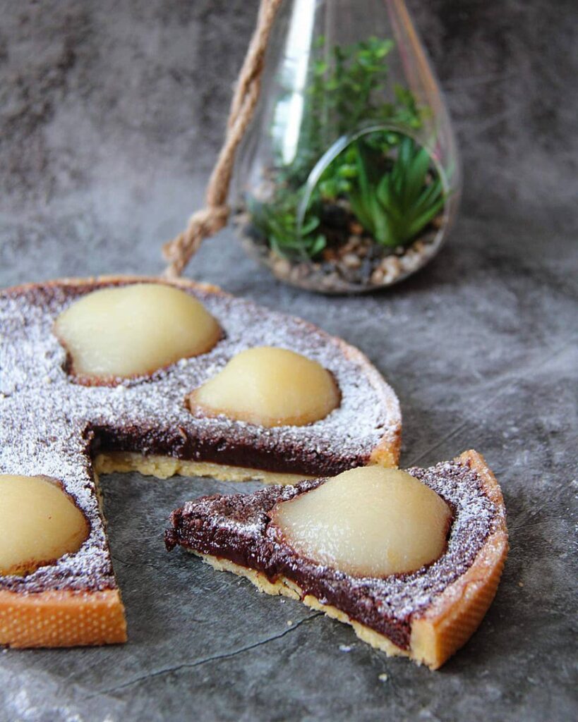 Tarte poire/chocolat