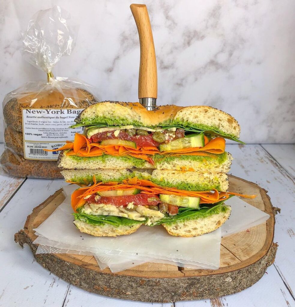 Vegan bagel