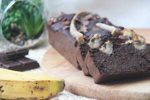 Banana bread chocolat