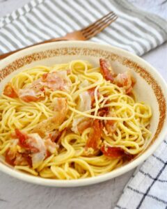 Pâtes carbonara au guanciale