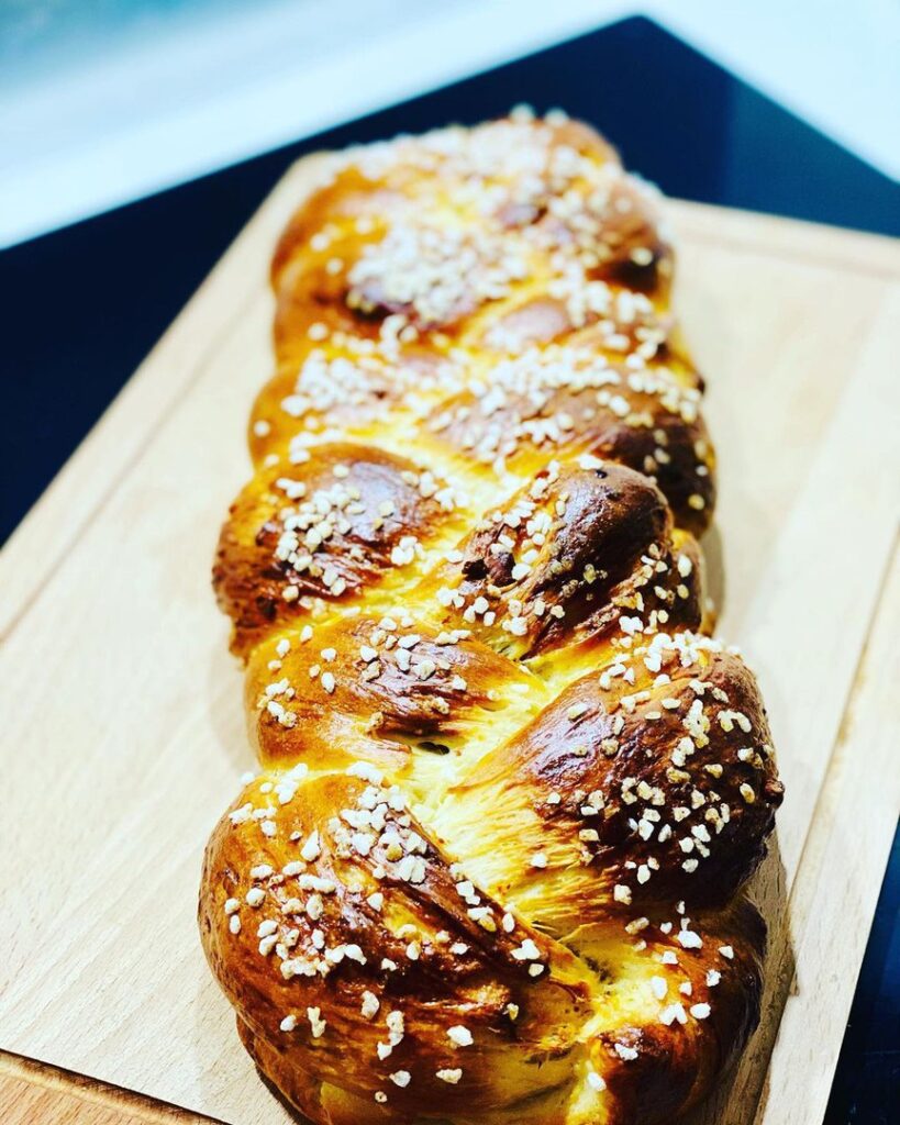 Brioche amandes perles de sucre au robot