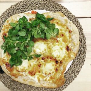 Pizza chèvre-miel