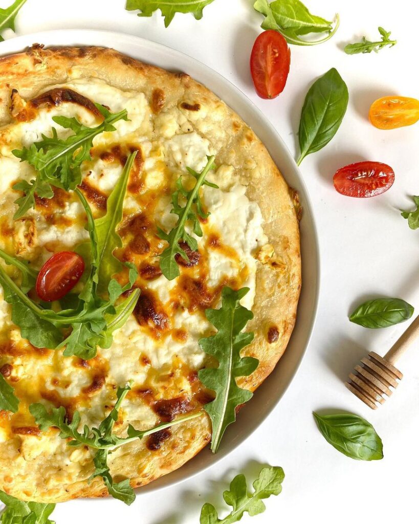 Pizza chèvre miel