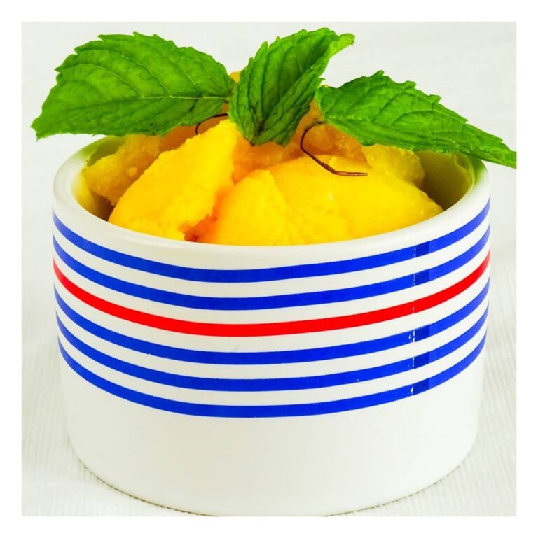 Sorbet à la mangue Sorbet à la mangue
