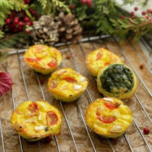 Muffins aux épinards et fromage