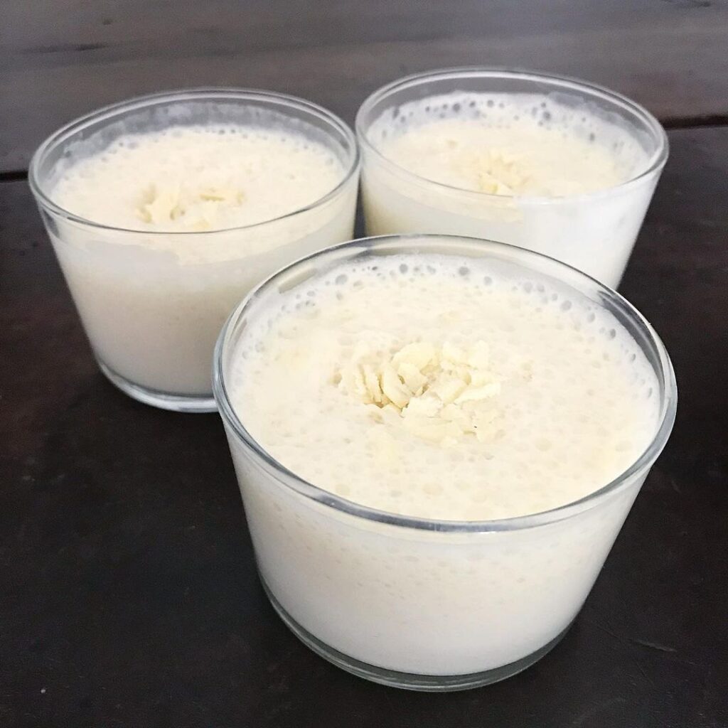 Mousse au chocolat blanc vegan