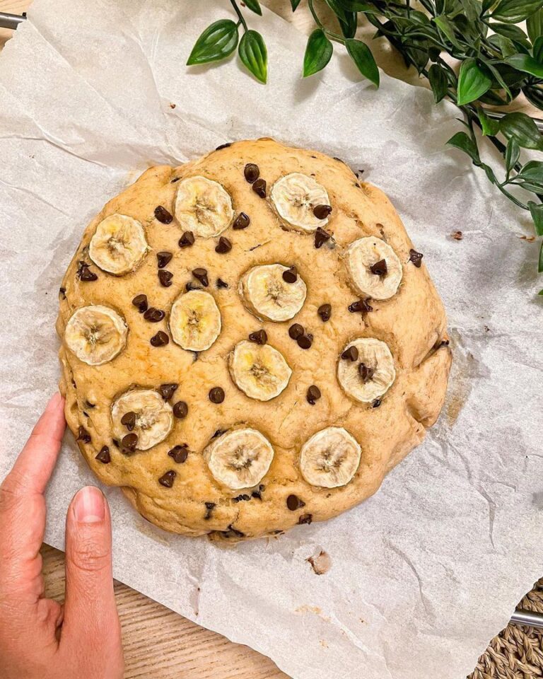 Banana blondie bread
