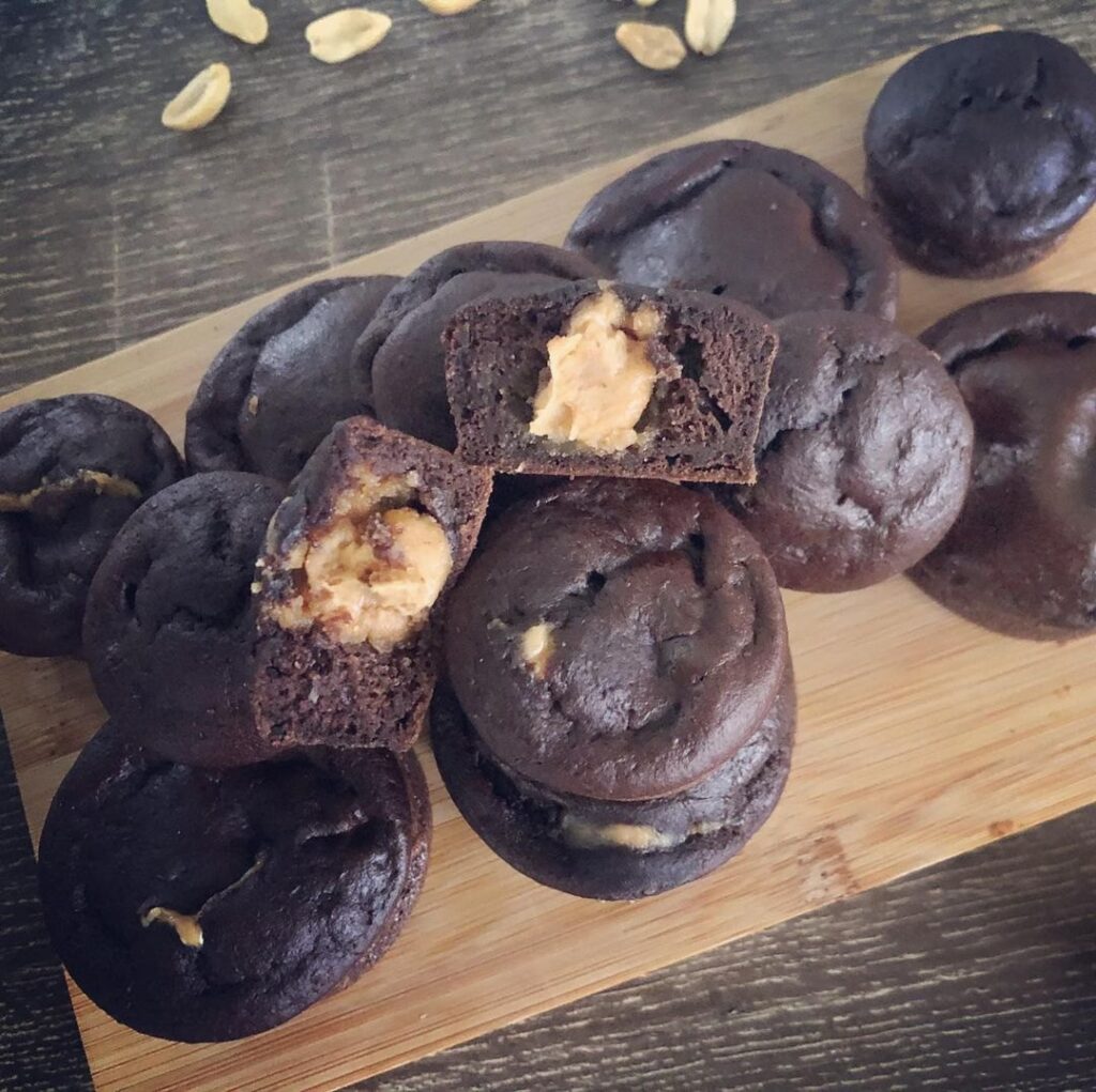 Muffin choco coeur peanut butter