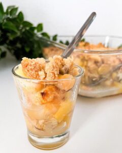 Crumble pommes bananes