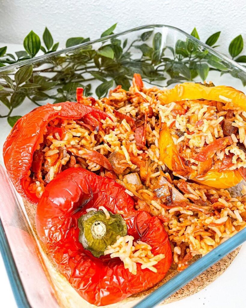 Poivrons farcis aux chorizos