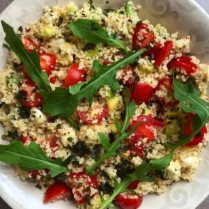 Taboulé d’été à l&rsquo;avocat et tomates cerises