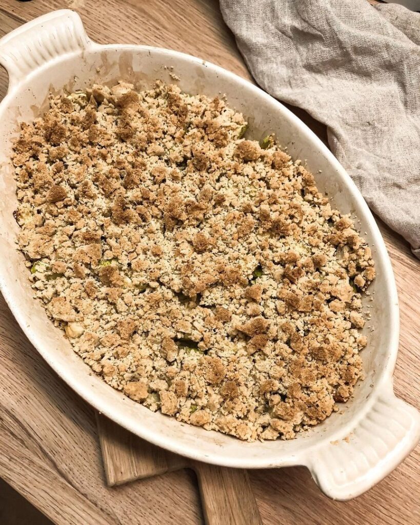 Crumble courgette chèvre