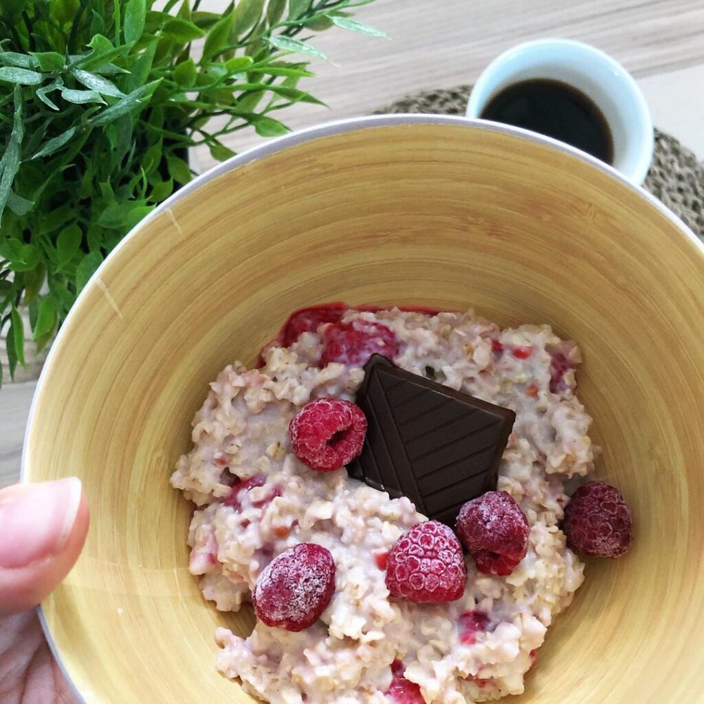 Porridge framboise