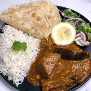 Curry de poisson et aubergine