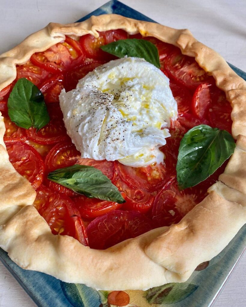 Tarte tomate-burrata