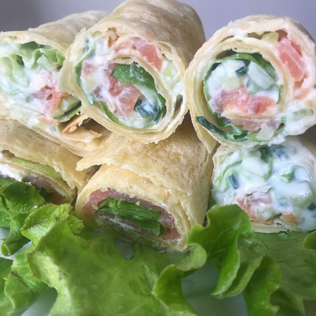 Wrap saumon-tzatziki