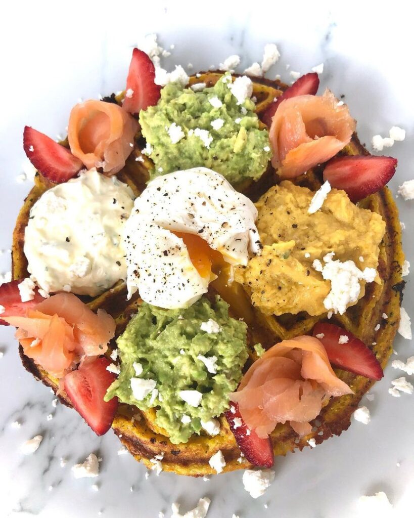 Maxi gaufre de légumes