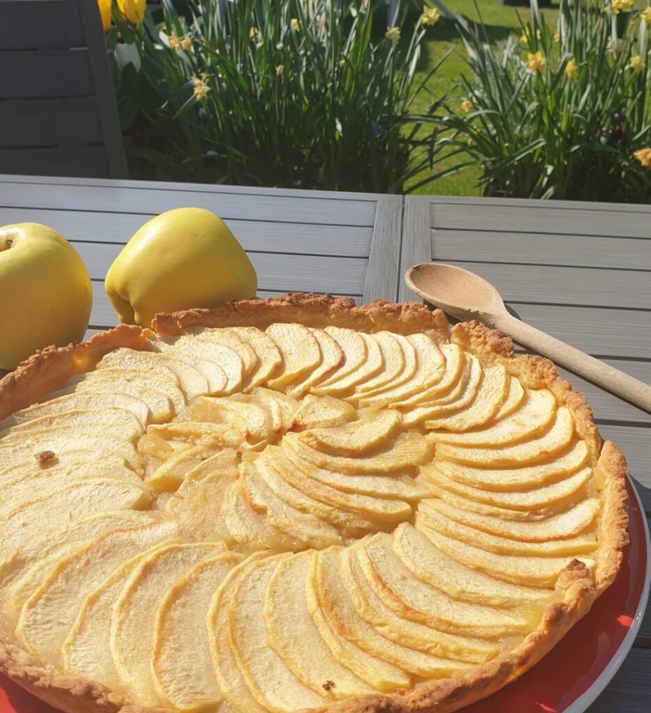 Tarte aux pommes et sucre vanillé