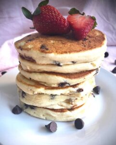 Pancakes aux pépites de chocolat