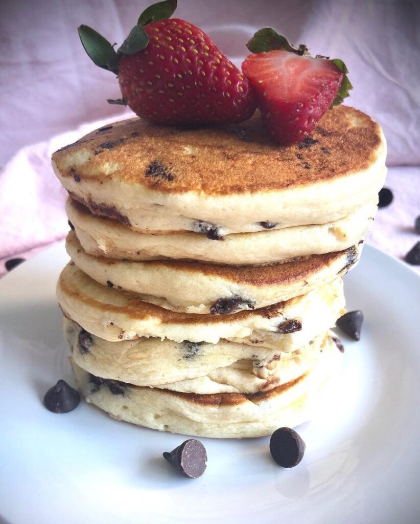 Pancakes aux pépites de chocolat