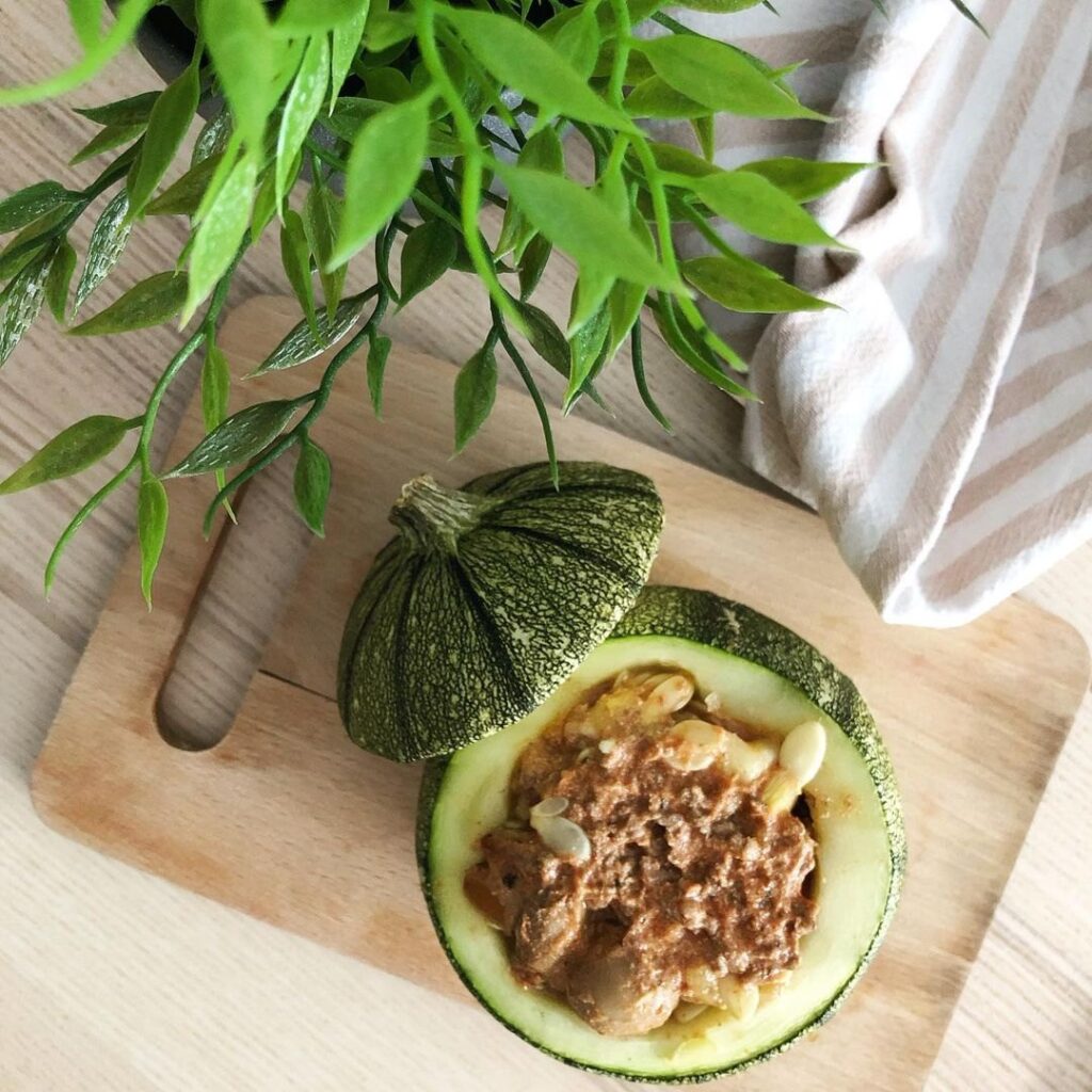 Courgette ronde farcie