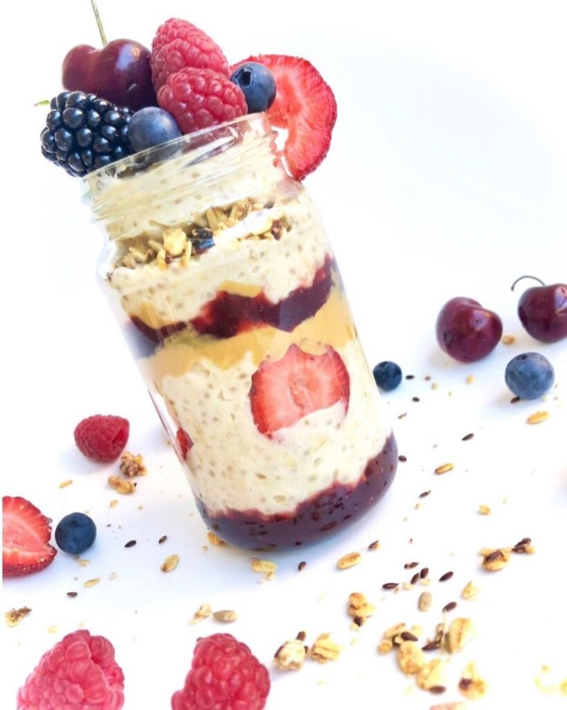 Overnight peanut butter cherry jam