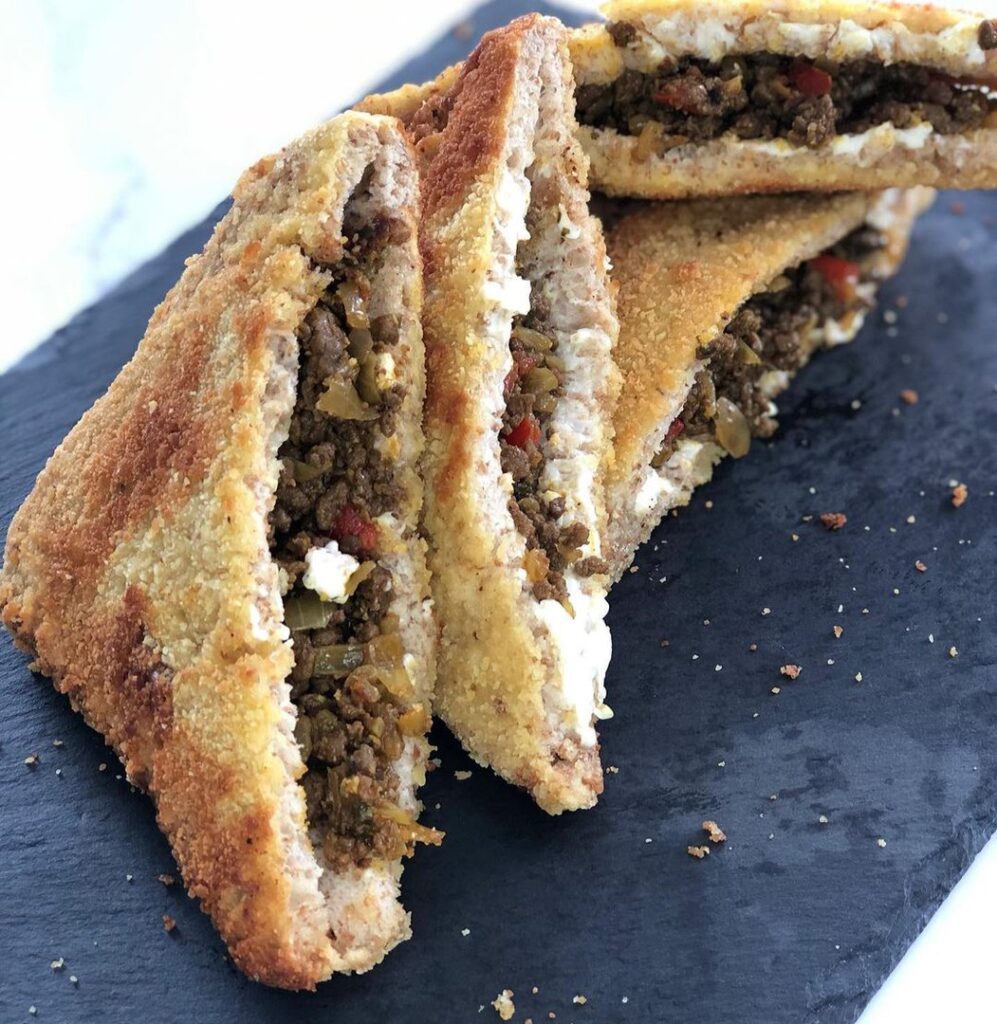 Pain pita revisité à la viande hachée